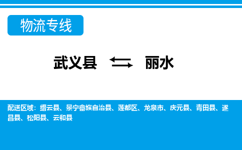 武义直达到丽水物流公司-货运公司(设备运输2026/全+境+直达）