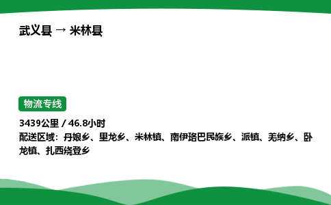 武义到米林县物流专线直达运输_武义县到米林县物流公司-高栏平板