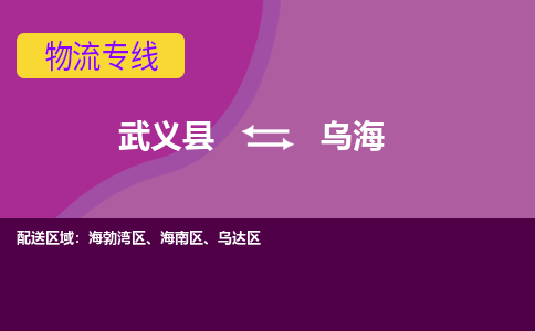 武义托运到乌海物流公司价格多少？-武义县到乌海物流专线要几天-武义县到乌海货运公司