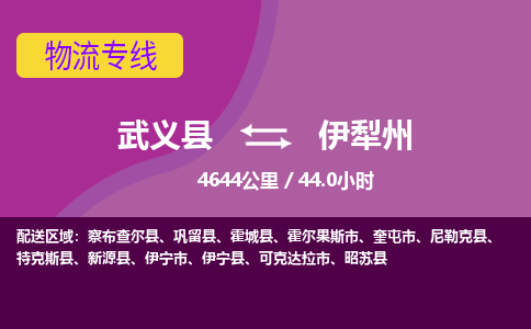 武义托运到伊犁州物流公司价格多少？-武义县到伊犁州物流专线要几天-武义县到伊犁州货运公司