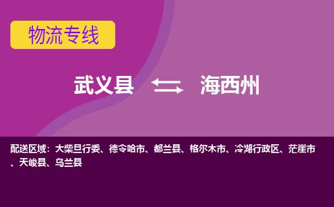 武义托运到海西州物流公司价格多少？-武义县到海西州物流专线要几天-武义县到海西州货运公司