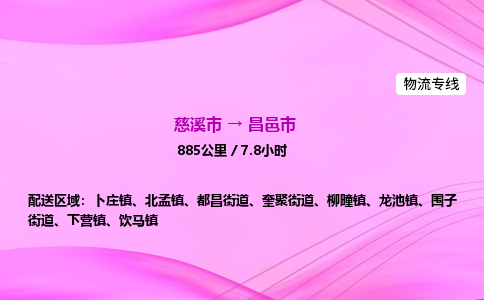 推送宁波至昌邑市物流专线公司|慈溪市到昌邑市|包车物流价格怎么计算