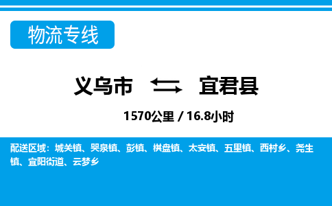 金华义乌到宜君县物流专线-义乌市往返宜君县货运公司东航俊仓储打包一站式运-跨省零担准时发货 金华义乌到宜君县物流专线-义乌市往返宜君县货运公司东航俊仓储打包一站式运-跨省零担准时发货