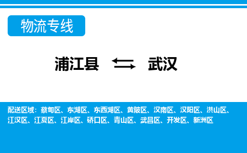 浦江到武汉物流专线-浦江县直达武汉物流公司-浦江县往返武汉货运公司 货运专线直达