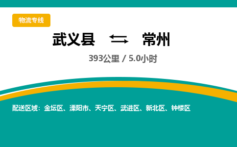 武义直达到常州物流公司-货运公司(设备运输2026/全+境+直达）