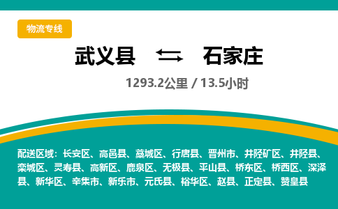 武义直达到石家庄物流公司-货运公司(设备运输2026/全+境+直达）